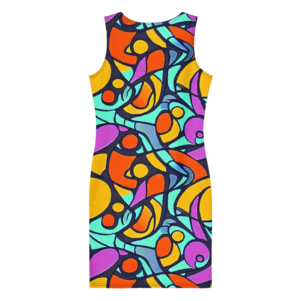 Ultraviolet Pop on Bodycon Dress — Back