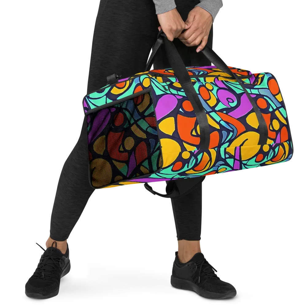 Ultraviolet Pop on Duffle Bag — Right Front