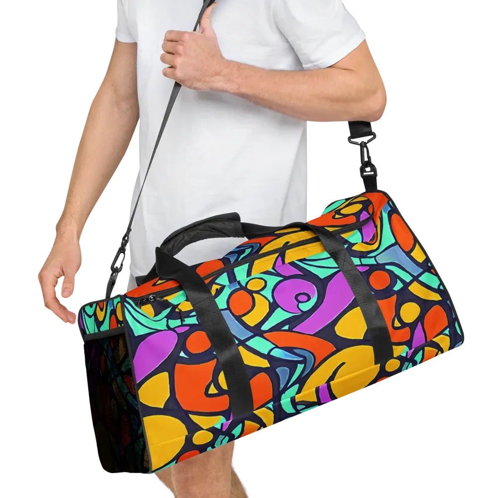 Ultraviolet Pop on Duffle Bag — Right Front