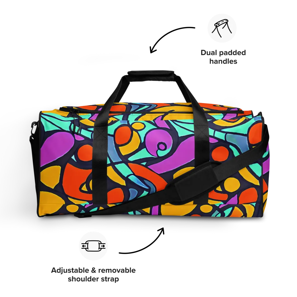 Ultraviolet Pop on Duffle Bag — Front