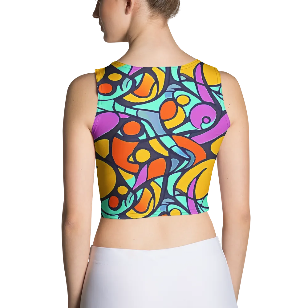 Ultraviolet Pop on Crop Top — Back