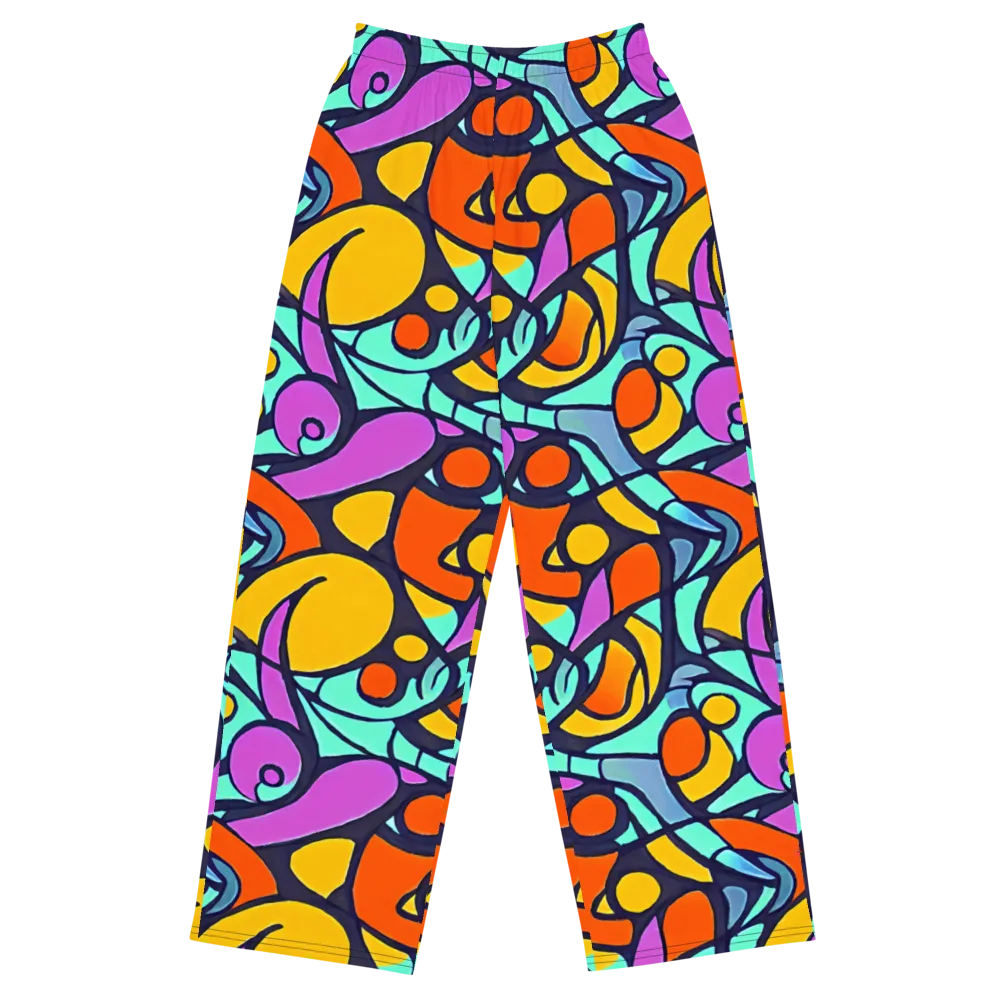 Ultraviolet Pop on Wide-Leg Pants — Front