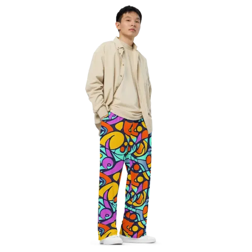 Ultraviolet Pop on a Wide-Leg Pants
