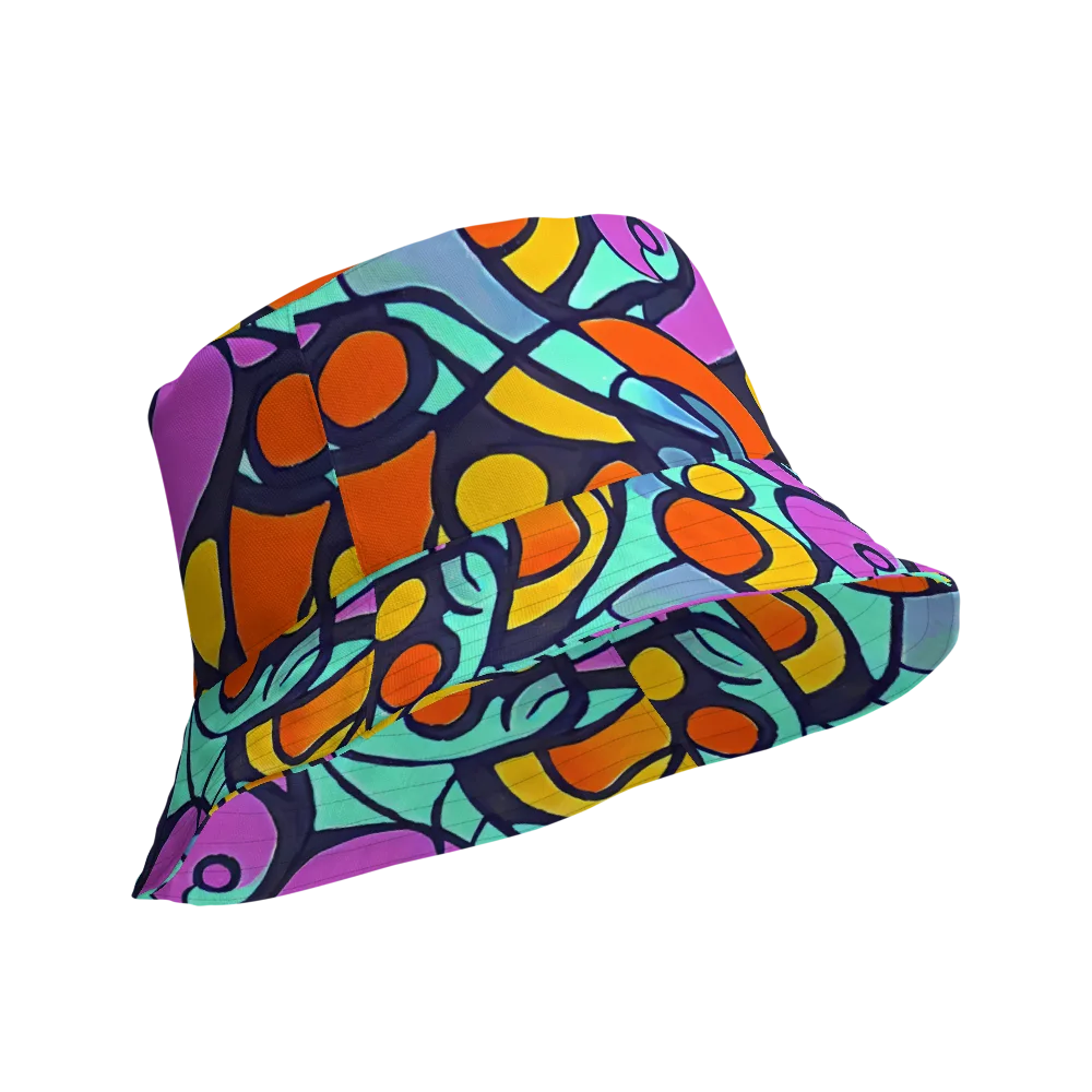 Ultraviolet Pop on Reversible Bucket Hat — Product details Outside