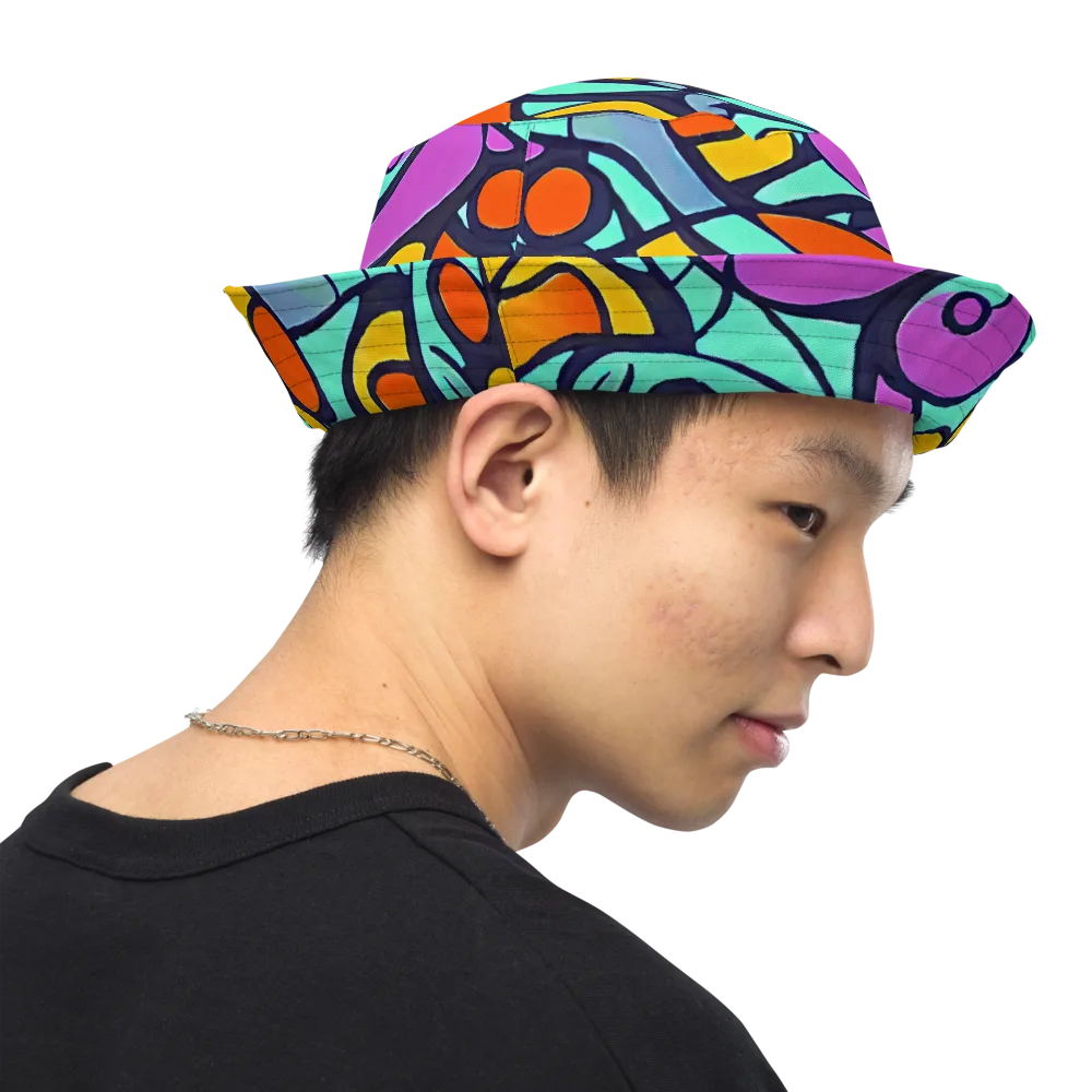 Ultraviolet Pop on Reversible Bucket Hat — Right Outside