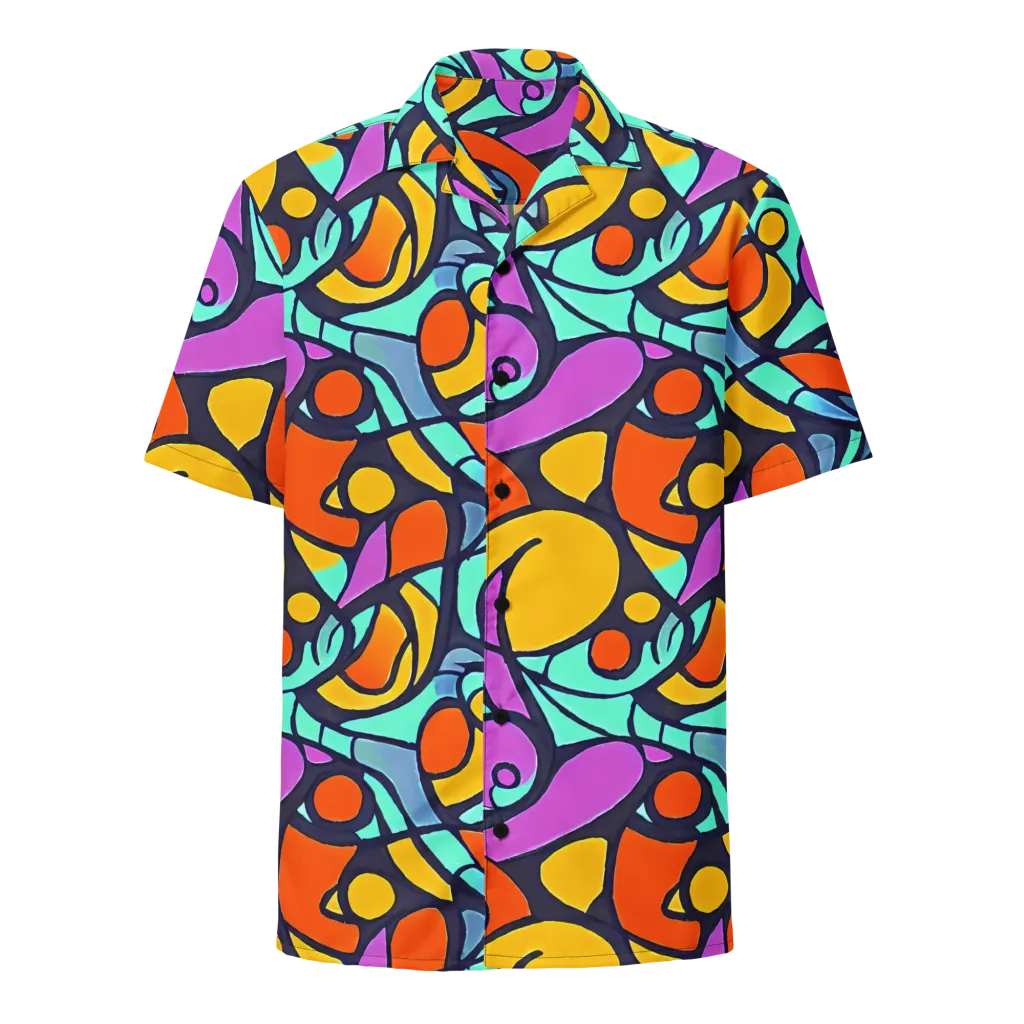 Ultraviolet Pop on Button Shirt — Front