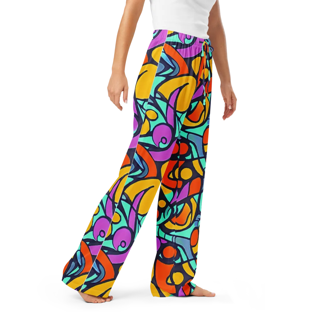 Ultraviolet Pop on Women's Pajama Pants — Right Front