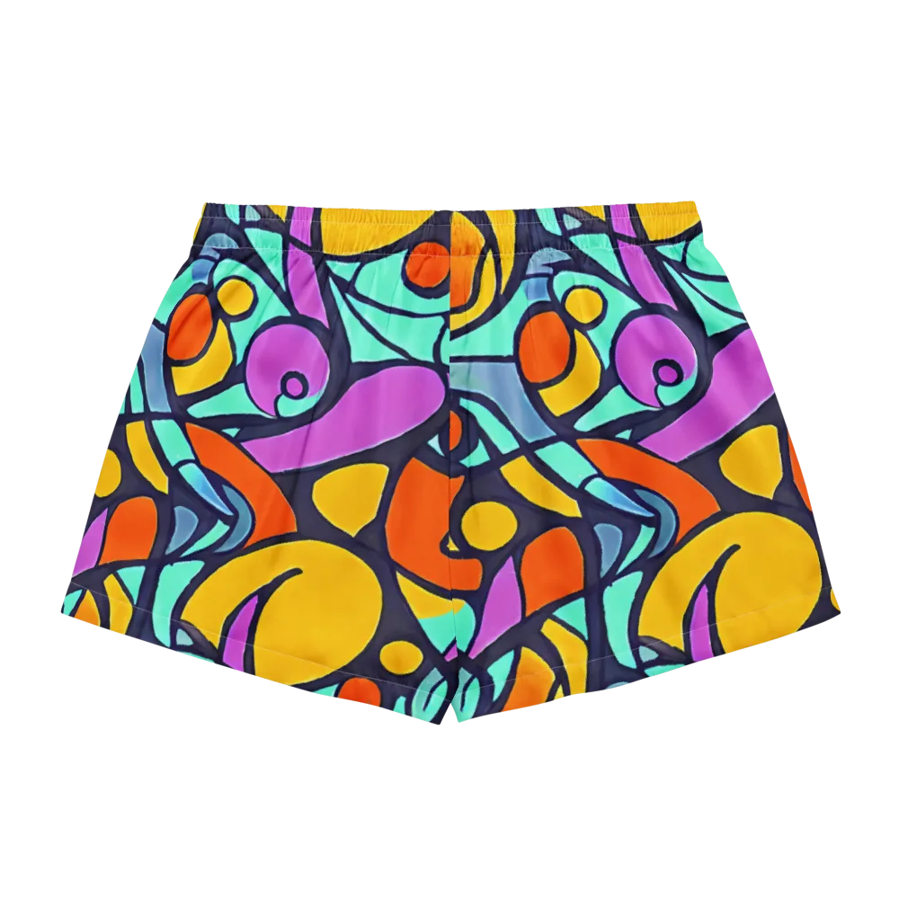 Ultraviolet Pop on Women's Pajama Shorts — Back