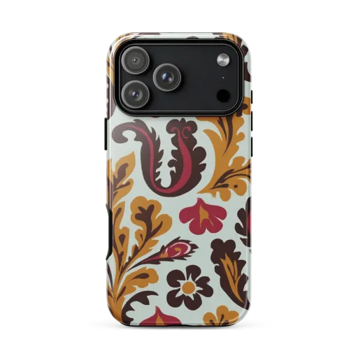 Garnet Paisley Garden on Tough Case for iPhone®