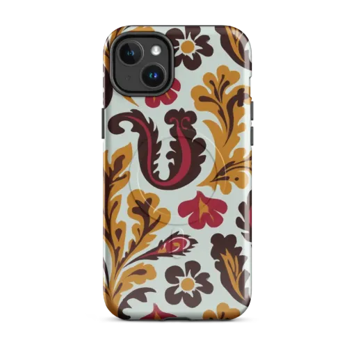 Garnet Paisley Garden on a MagSafe Tough Case for iPhone®