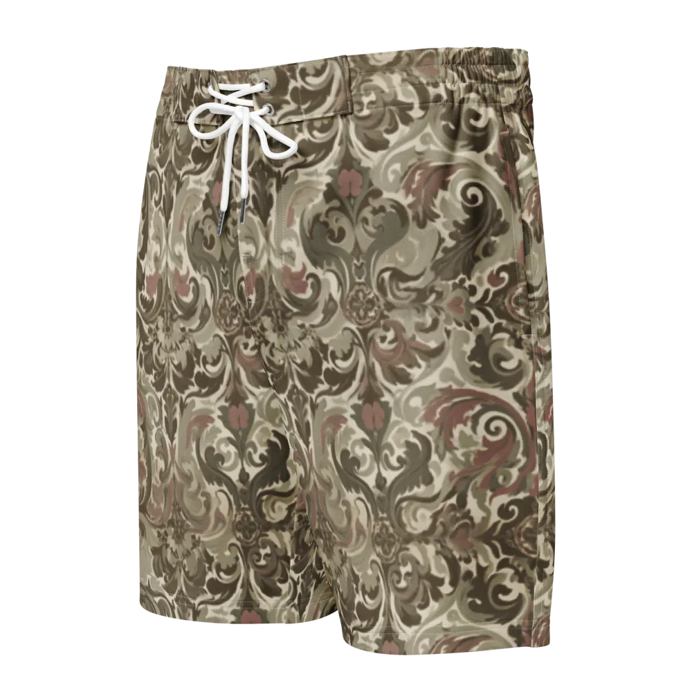 Moss Rose Revival on Men's Board Shorts — Front