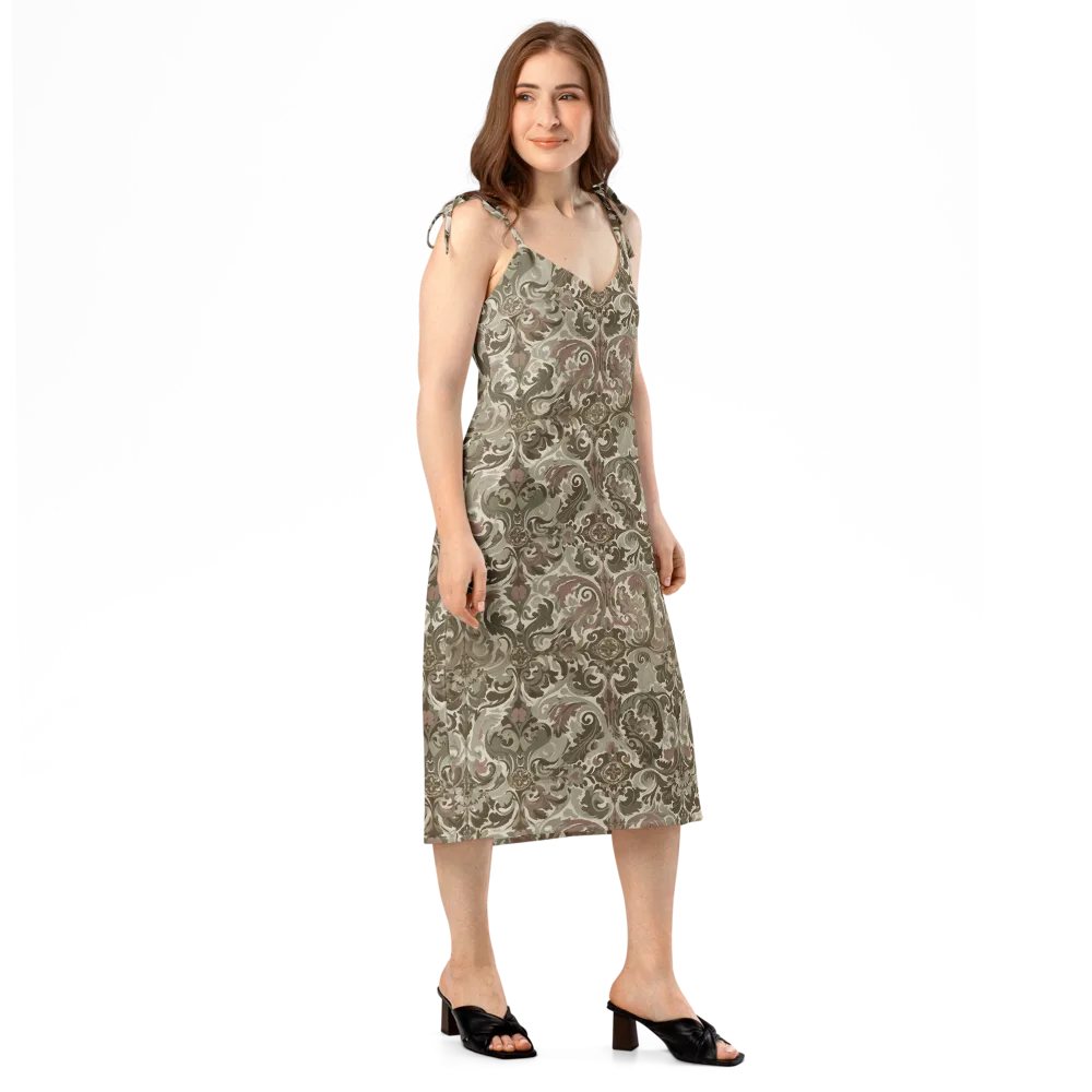 Moss Rose Revival on Slip Dress — Right Front