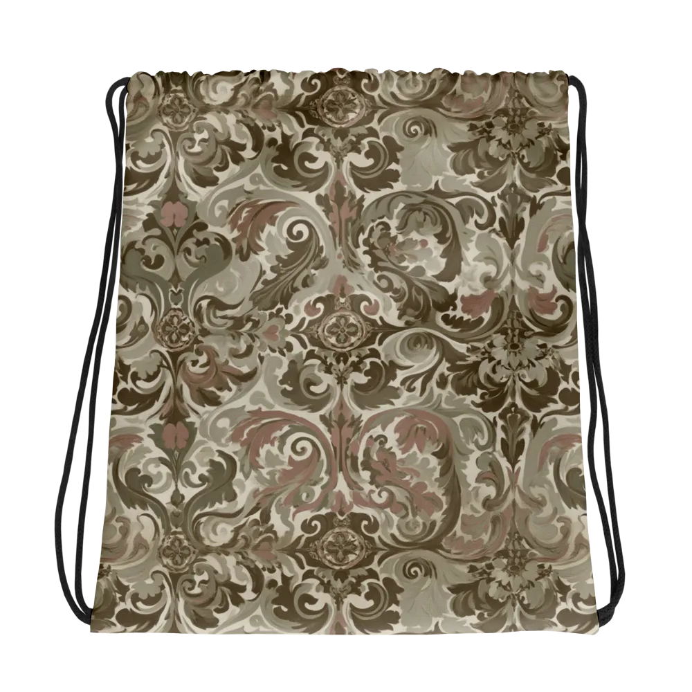 Moss Rose Revival on Drawstring Bag — Photo