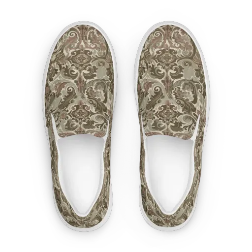 Moss Rose Revival on a Women's Slip-On Canvas Shoes