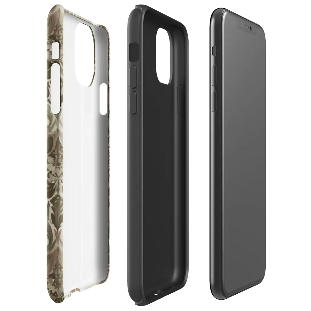 Moss Rose Revival on Tough Case for iPhone® — Right
