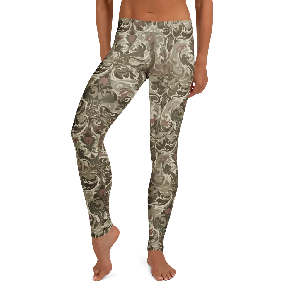 Moss Rose Revival on Leggings — Front