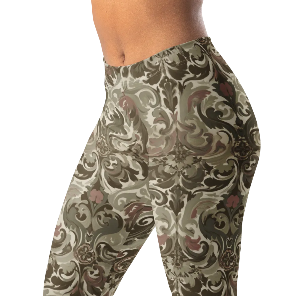 Moss Rose Revival on Leggings — Left Front