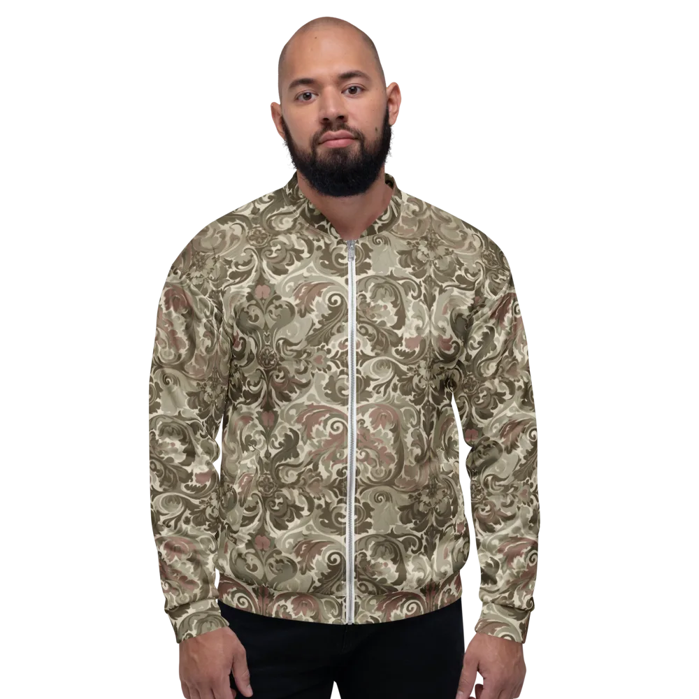 Moss Rose Revival on Bomber Jacket — Front