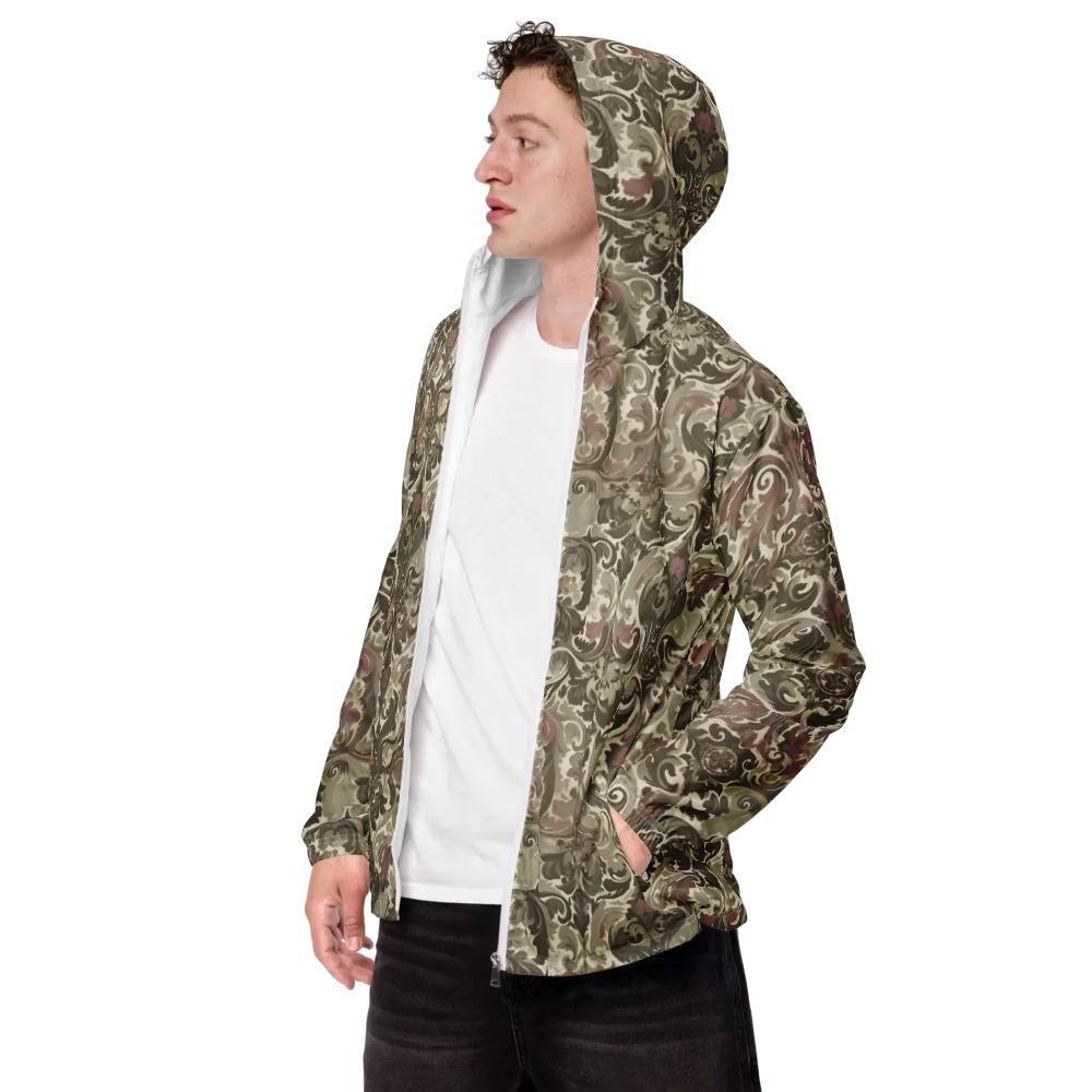 Moss Rose Revival on Men's Windbreaker — Left Front