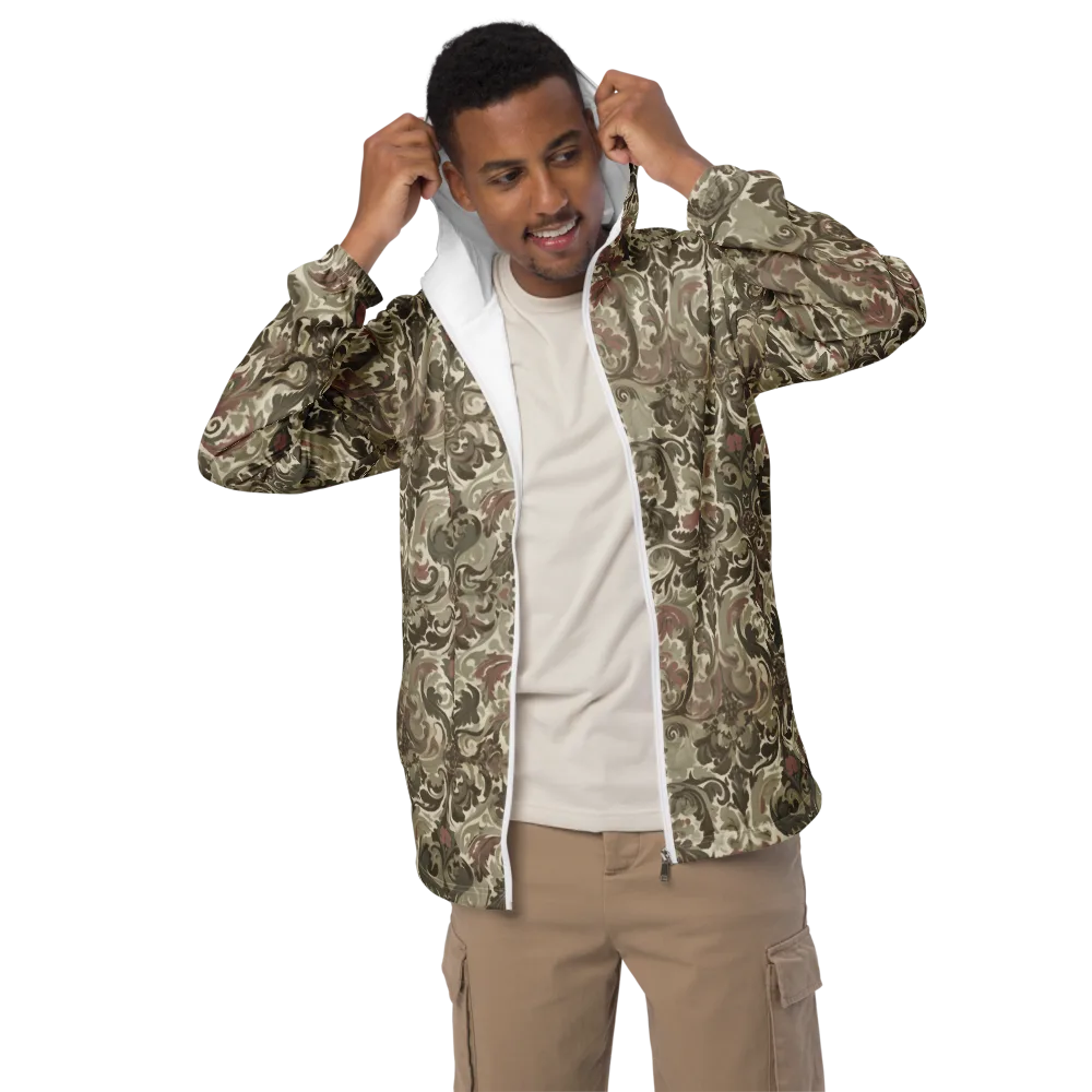 Moss Rose Revival on Men's Windbreaker — Front