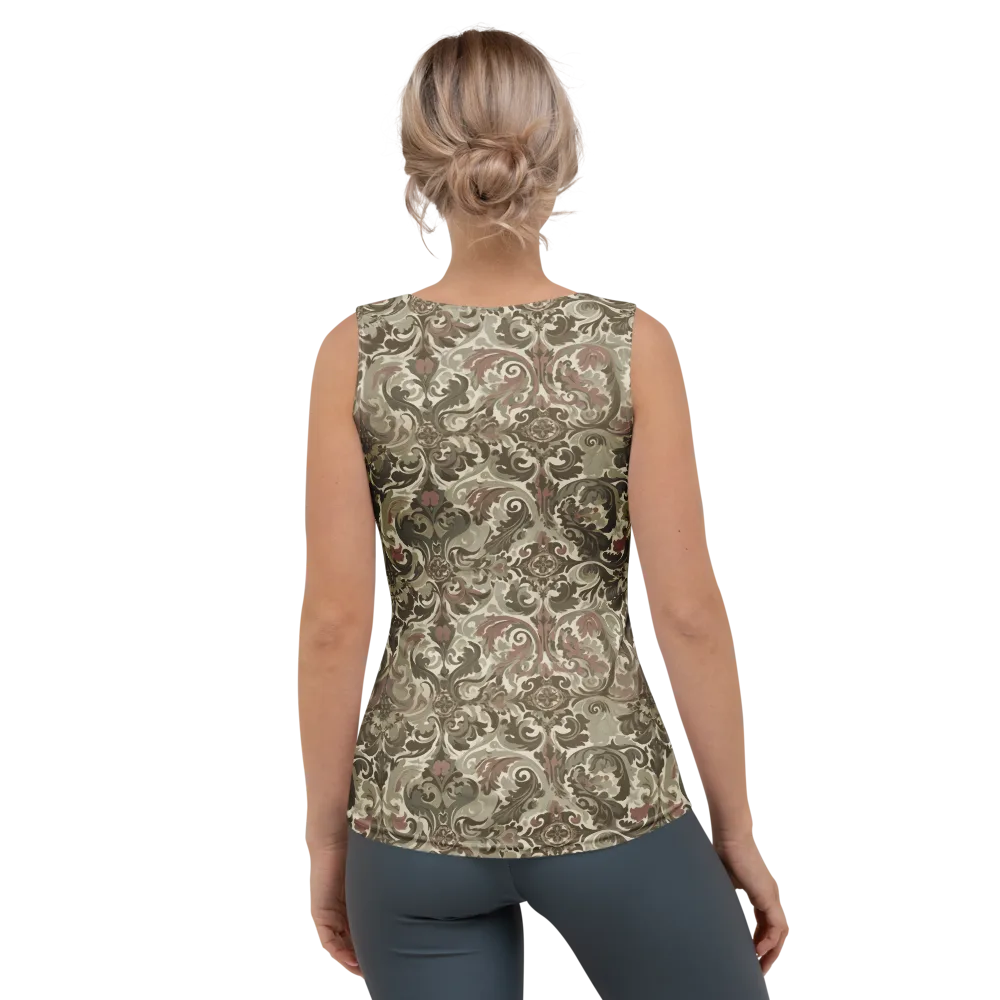 Moss Rose Revival on Women's Tank Top — Back