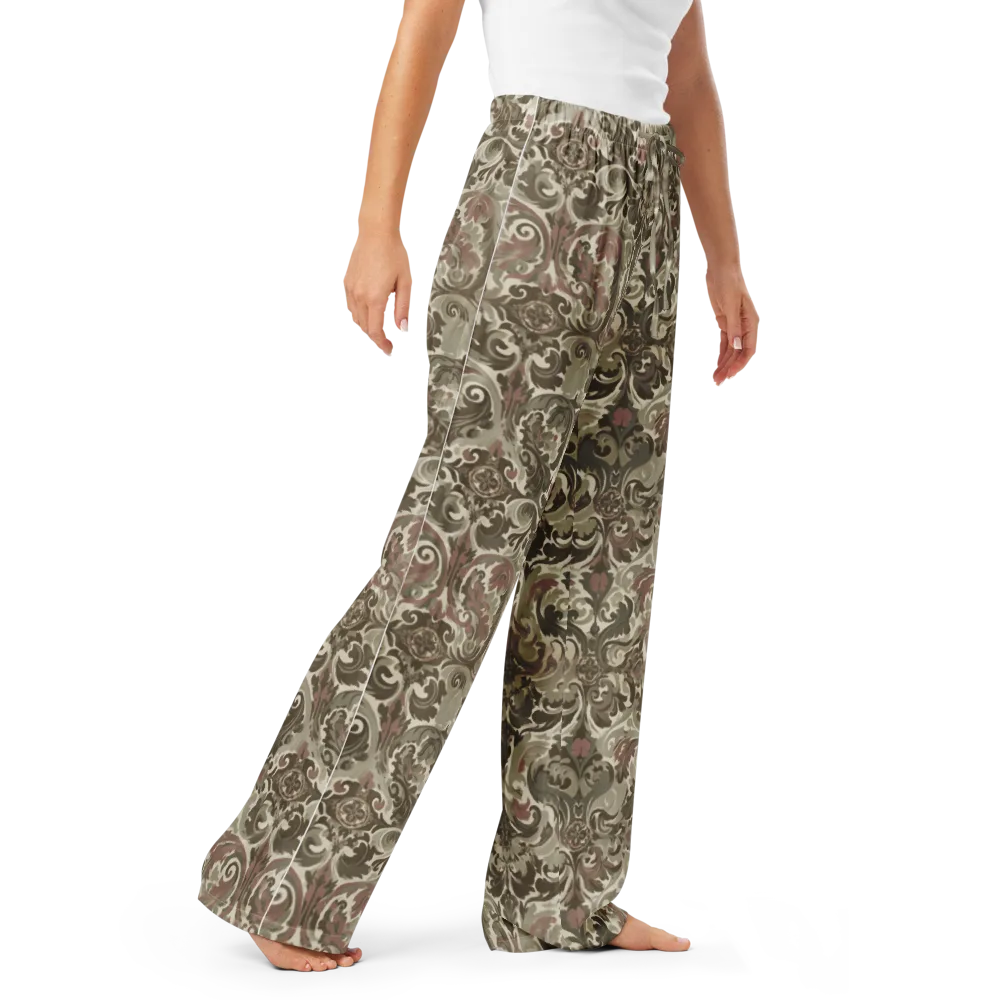 Moss Rose Revival on Women's Pajama Pants — Right Front