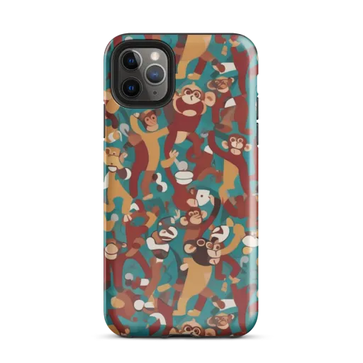 Monkey Mayhem on a Tough Case for iPhone®