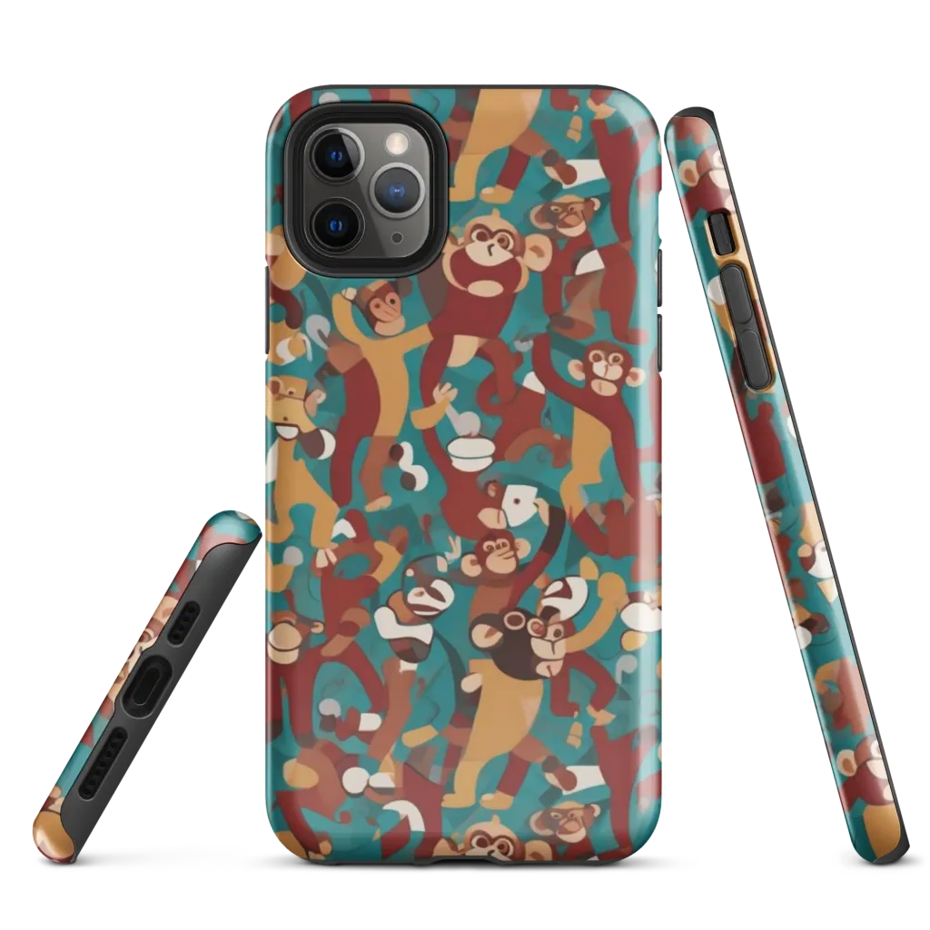 Monkey Mayhem on Tough Case for iPhone® — Front