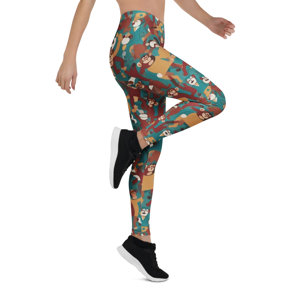 Monkey Mayhem on Leggings — Right