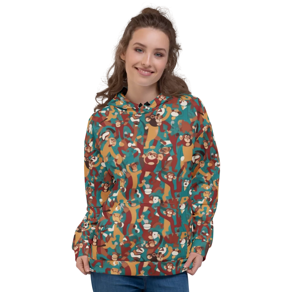 Monkey Mayhem on Hoodie — Front