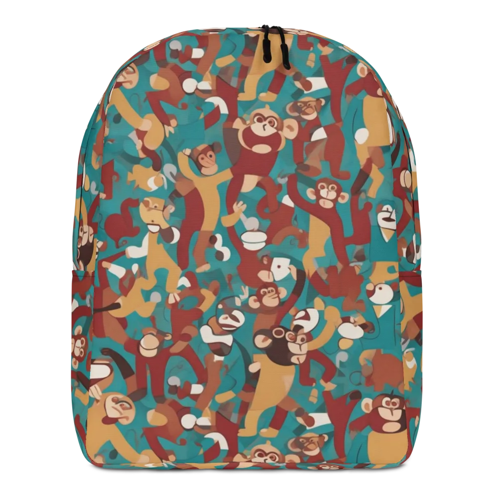 Monkey Mayhem on Minimalist Backpack — Front