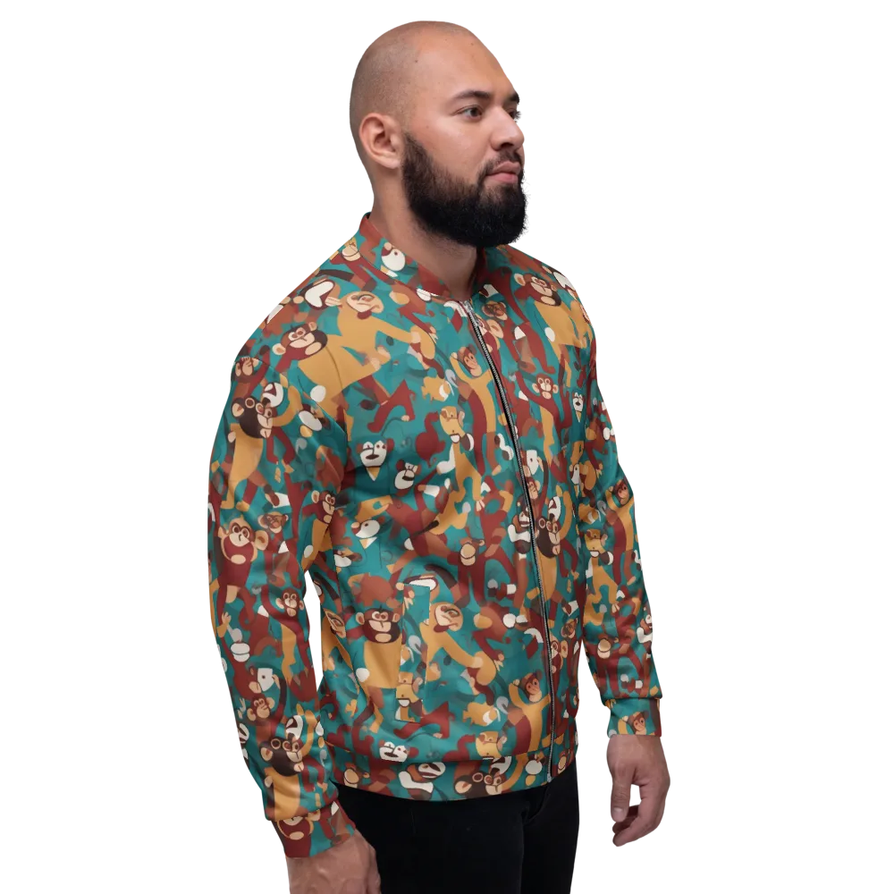 Monkey Mayhem on Bomber Jacket — Right