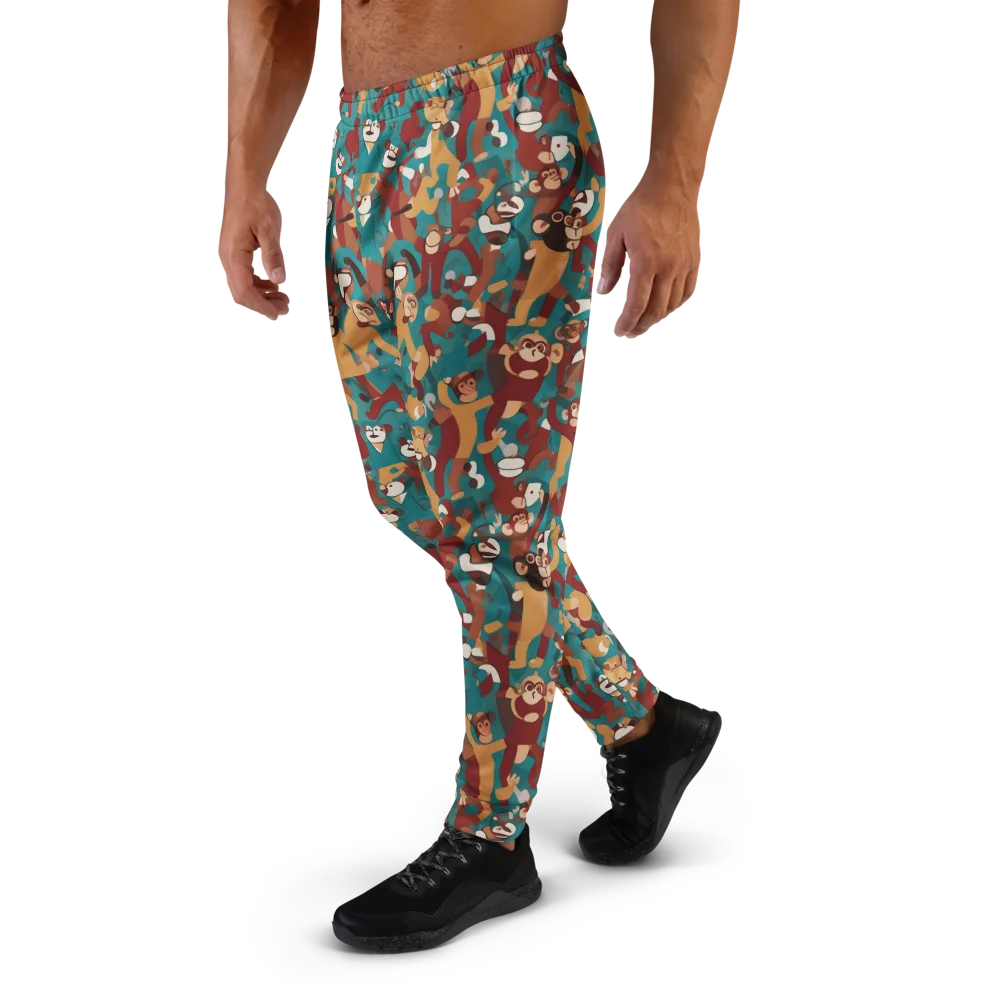Monkey Mayhem on Men's Joggers — Left