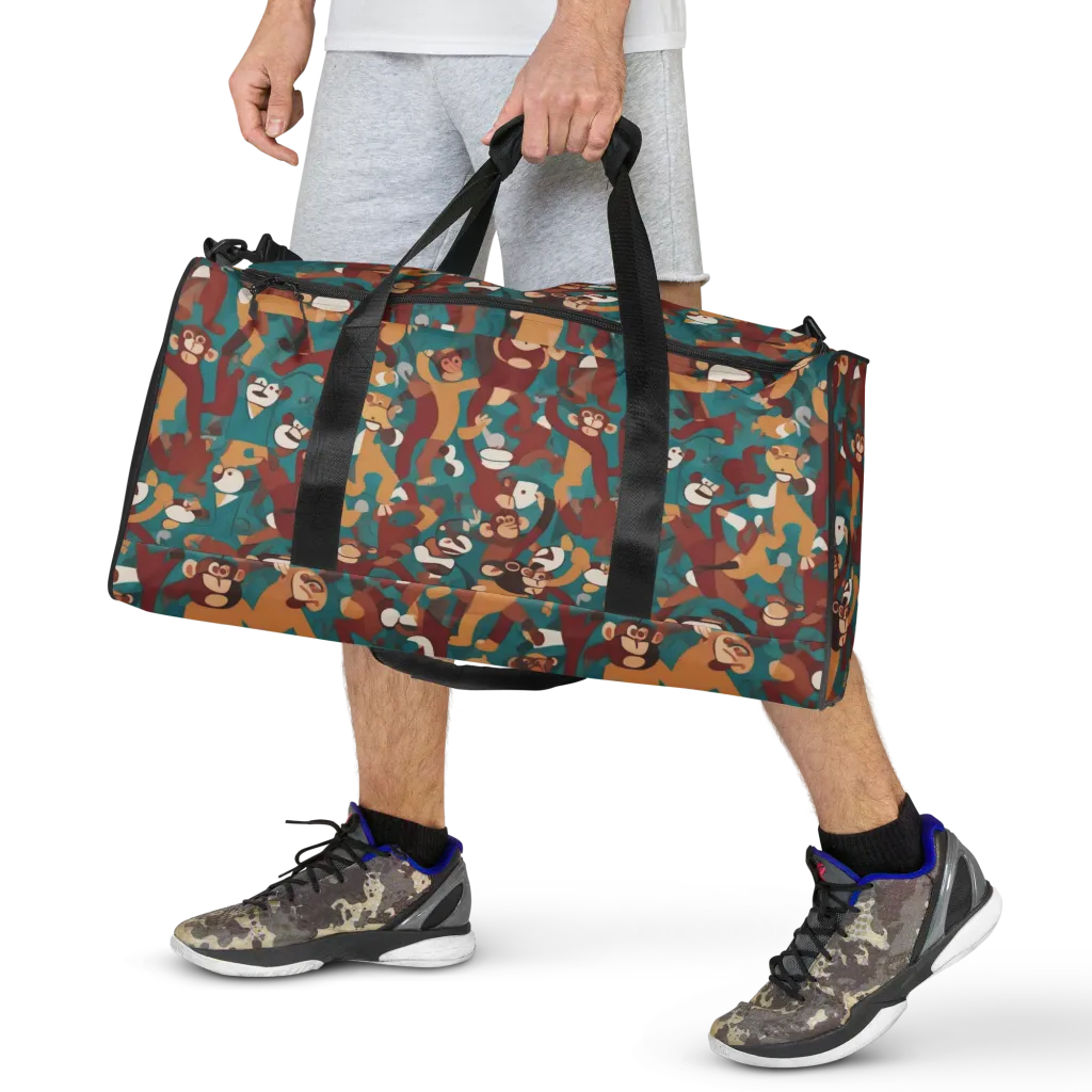 Monkey Mayhem on Duffle Bag — Front