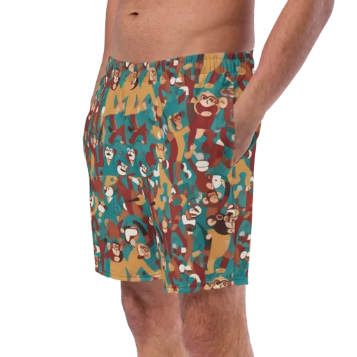 Monkey Mayhem on a Swim Trunks