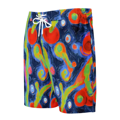 Neon Tidal Pool on a Men's Board Shorts