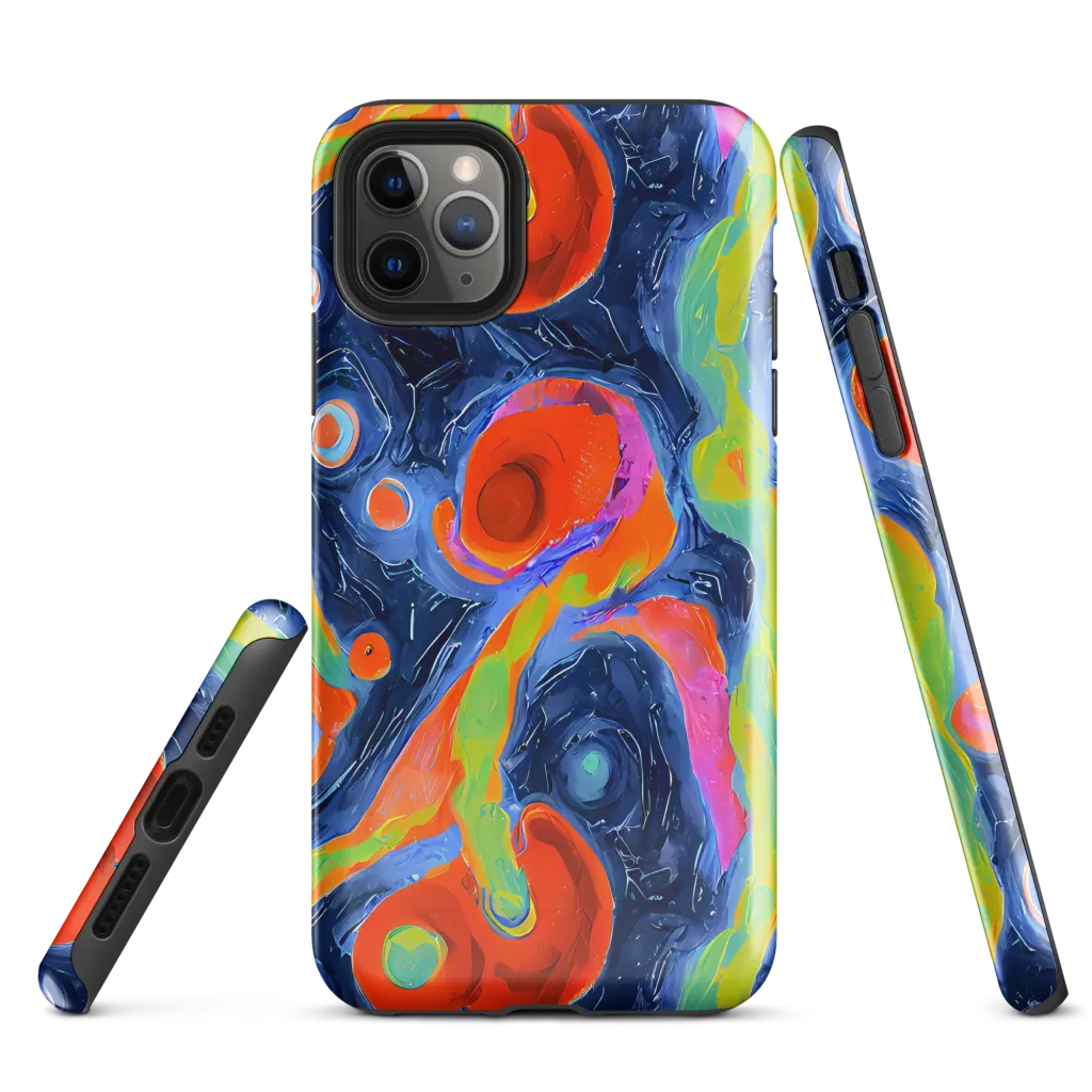 Neon Tidal Pool on Tough Case for iPhone® — Front