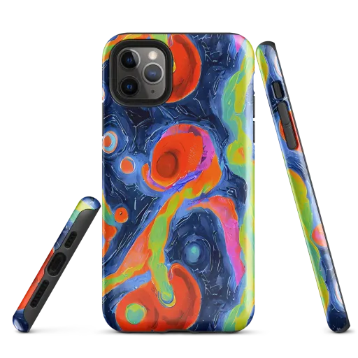 Neon Tidal Pool on a Tough Case for iPhone®