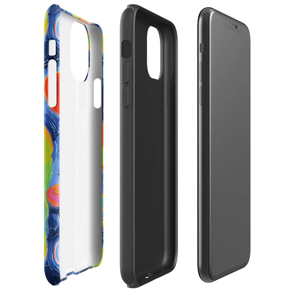 Neon Tidal Pool on Tough Case for iPhone® — Right