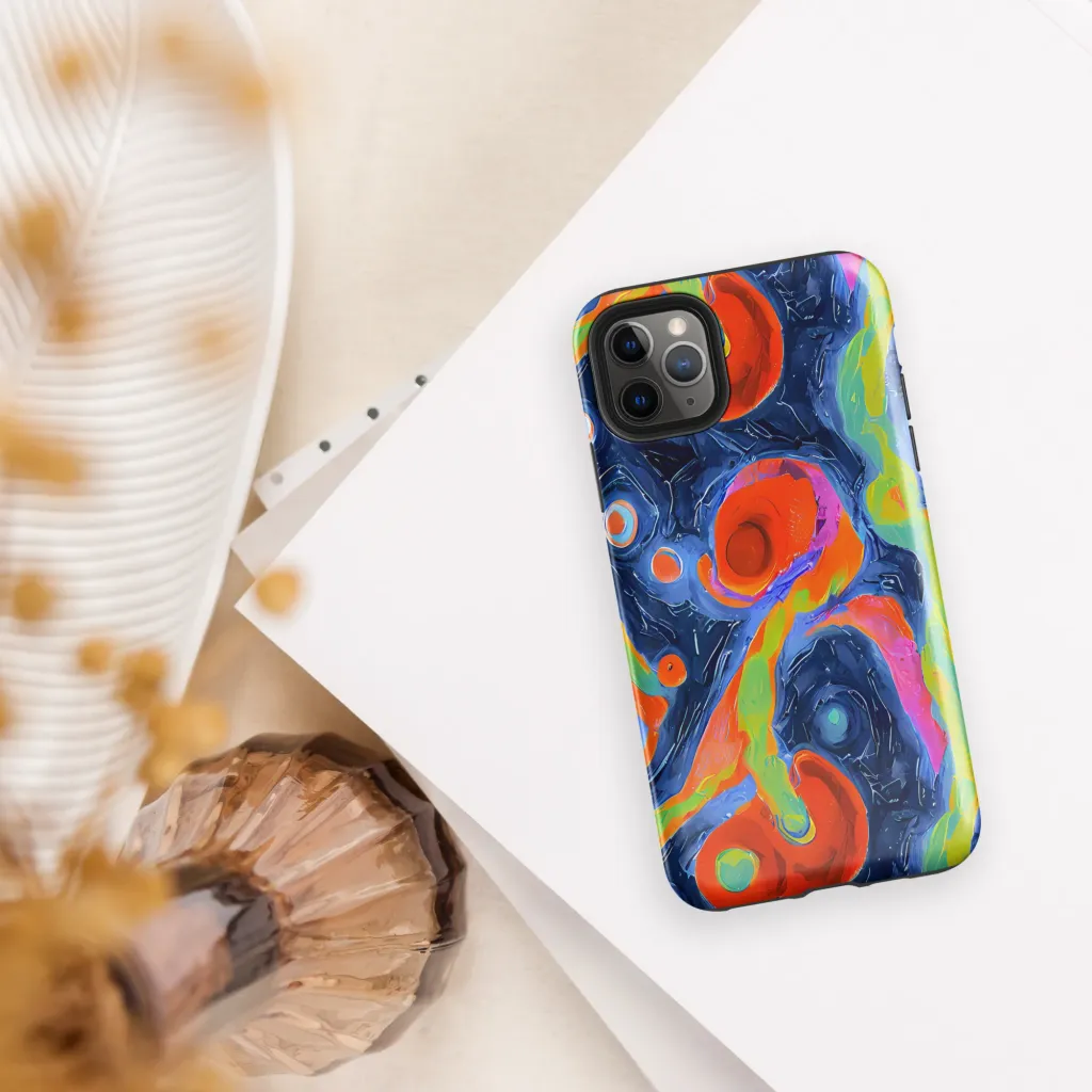Neon Tidal Pool on Tough Case for iPhone® — Front