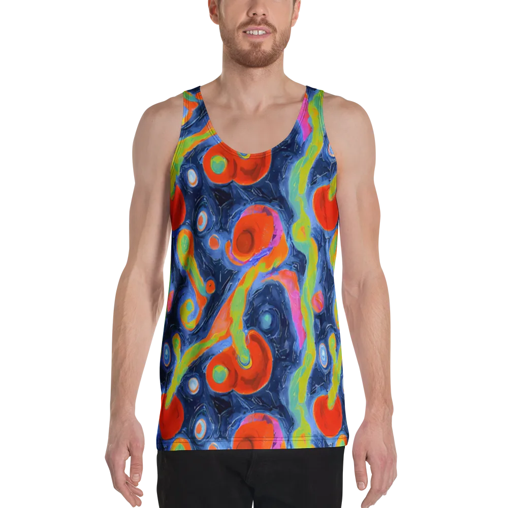Neon Tidal Pool on Men's Tank Top — Front