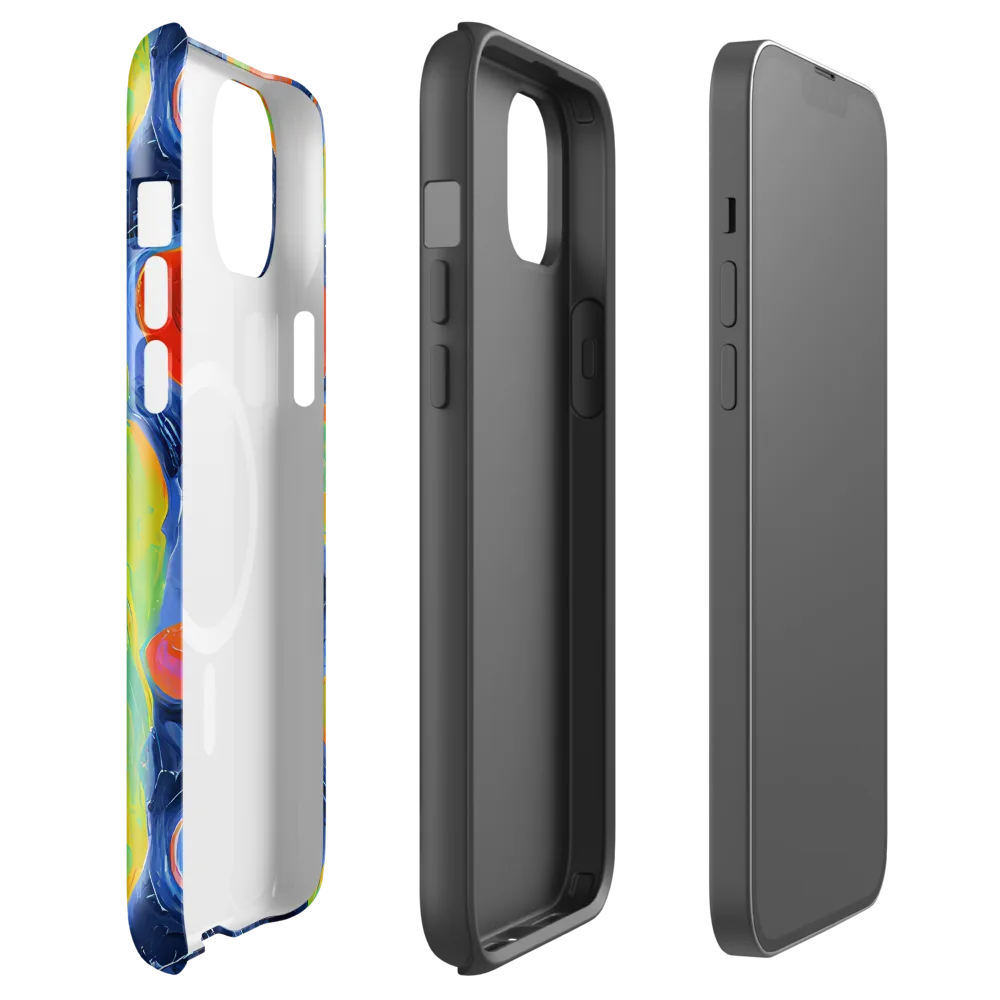 Neon Tidal Pool on MagSafe Tough Case for iPhone® — Front