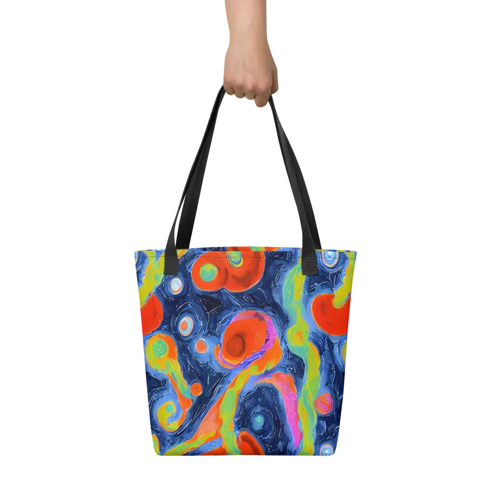 Neon Tidal Pool on Tote Bag — Front