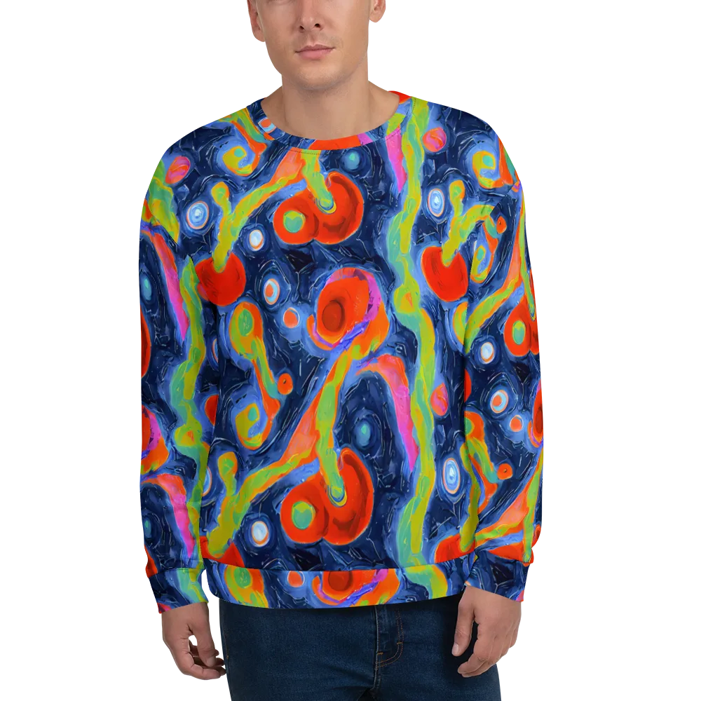 Neon Tidal Pool on Sweatshirt — Front