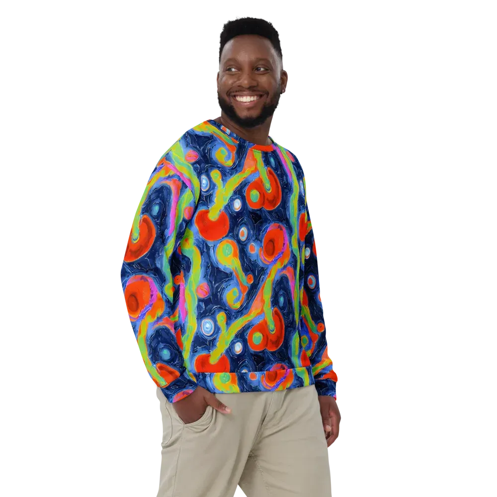 Neon Tidal Pool on Sweatshirt — Front