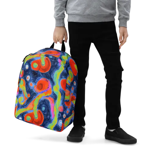 Neon Tidal Pool on a Minimalist Backpack