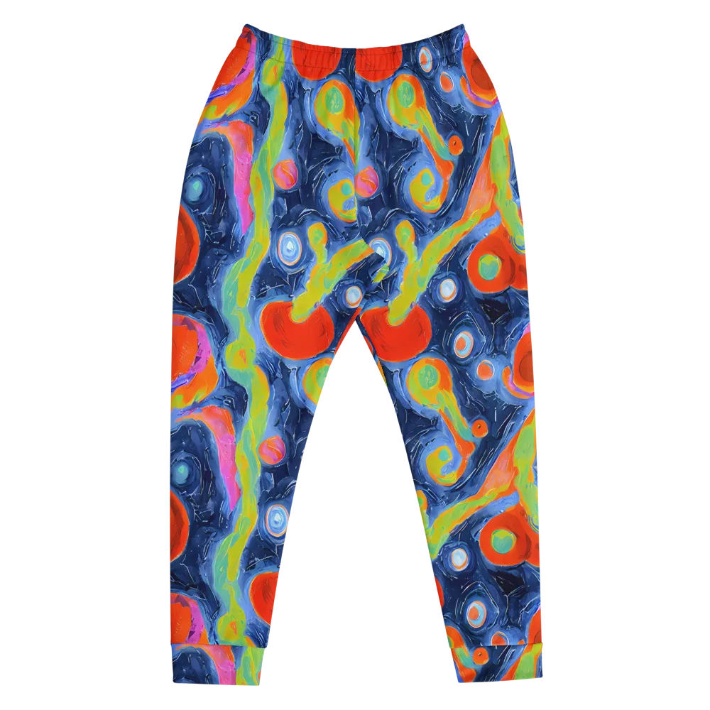 Neon Tidal Pool on Men's Joggers — Front