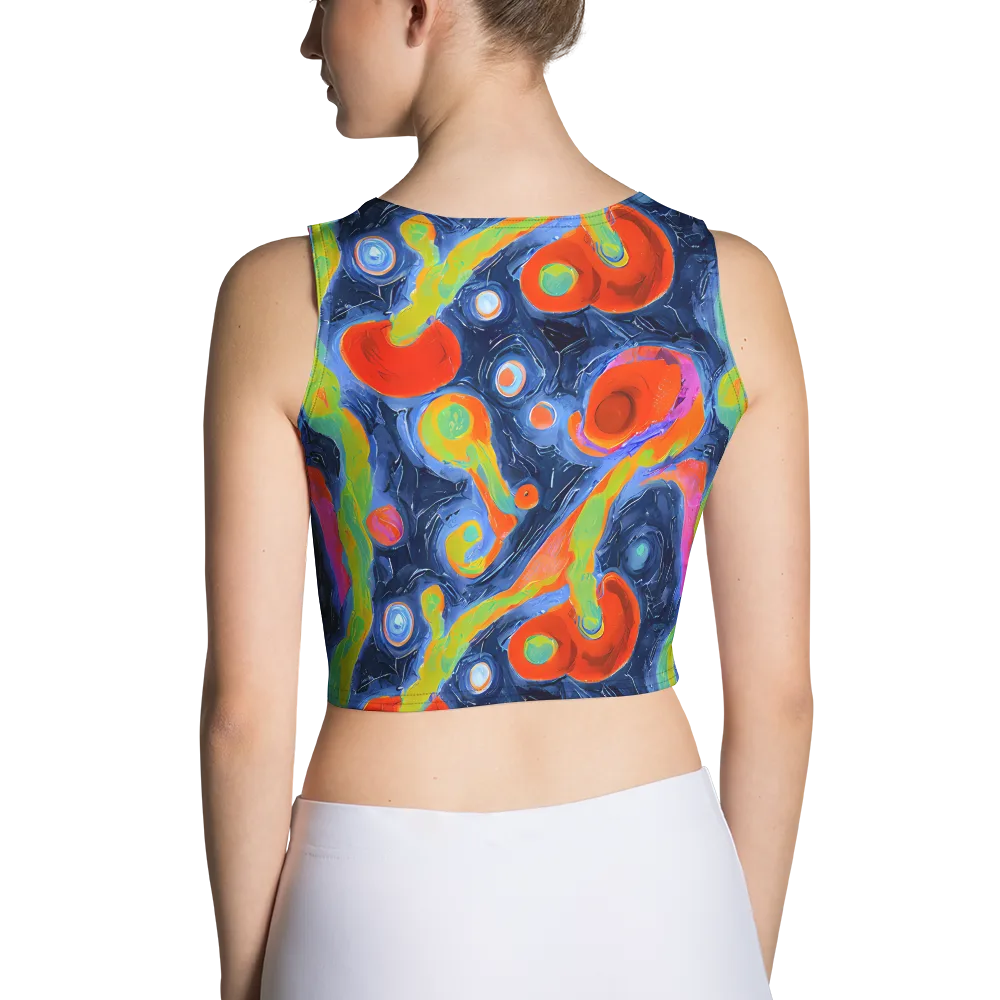 Neon Tidal Pool on Crop Top — Back