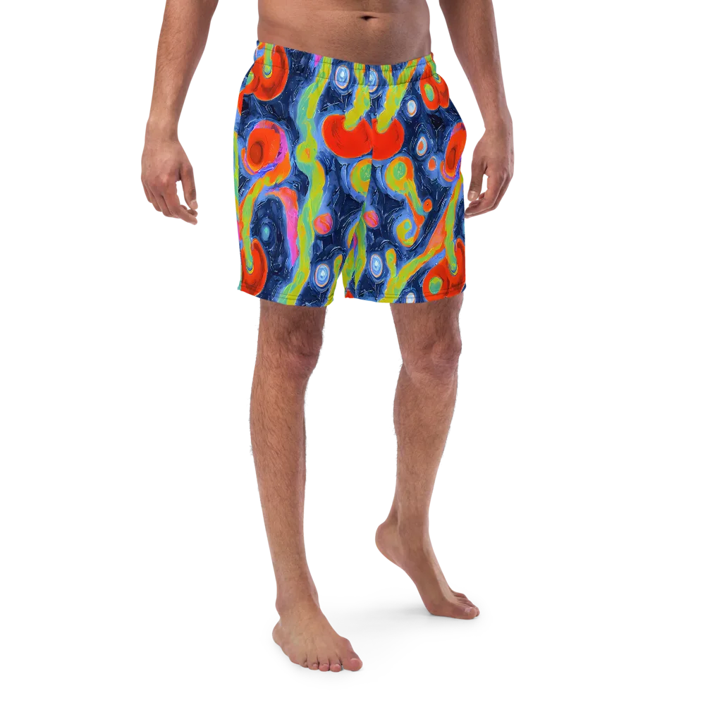 Neon Tidal Pool on Swim Trunks — Front