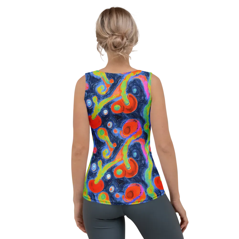Neon Tidal Pool on Women's Tank Top — Back